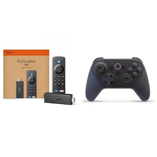Fire TV Stick HD with Alexa Voice Remote & Luna Wireless Controller Bundle A900