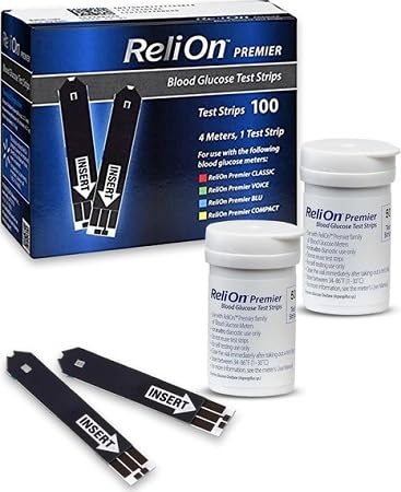 Blood Glucose Test Strips 100 Count F7775
