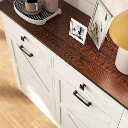 Tilt Out Trash Can Cabinet with Drawer T552