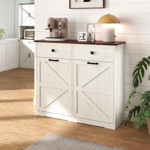Tilt Out Trash Can Cabinet with Drawer T552