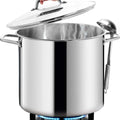 24 Quart Stainless Steel Stockpot with Lid C729