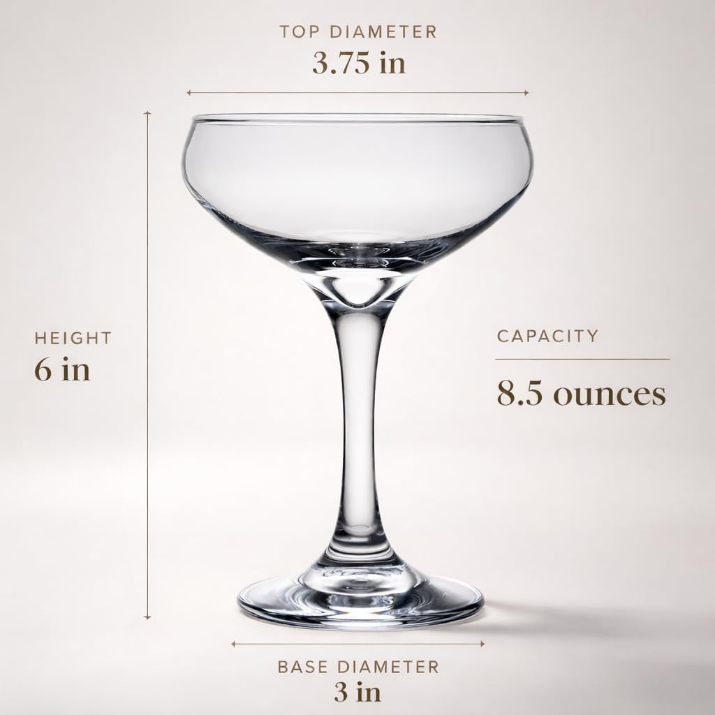 Round Table Cocktail Coupe 2-Piece Set E2520