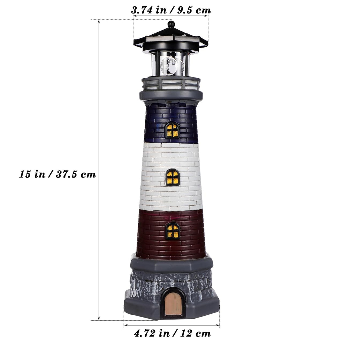 Solar Lighthouse Outdoor Statue U80295