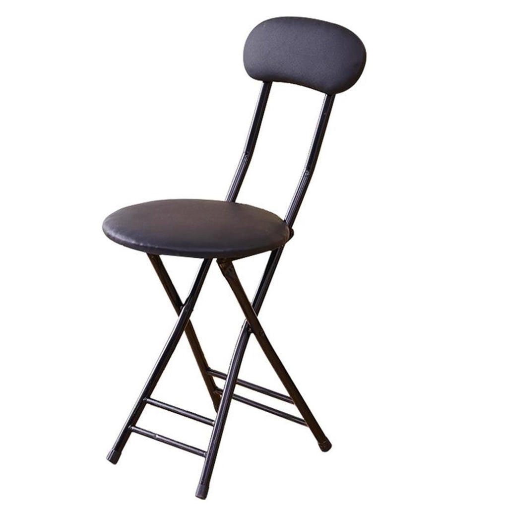Black 18 in Padded Folding Stool D682