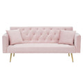 71" Velvet Convertible Sofa Bed X34984