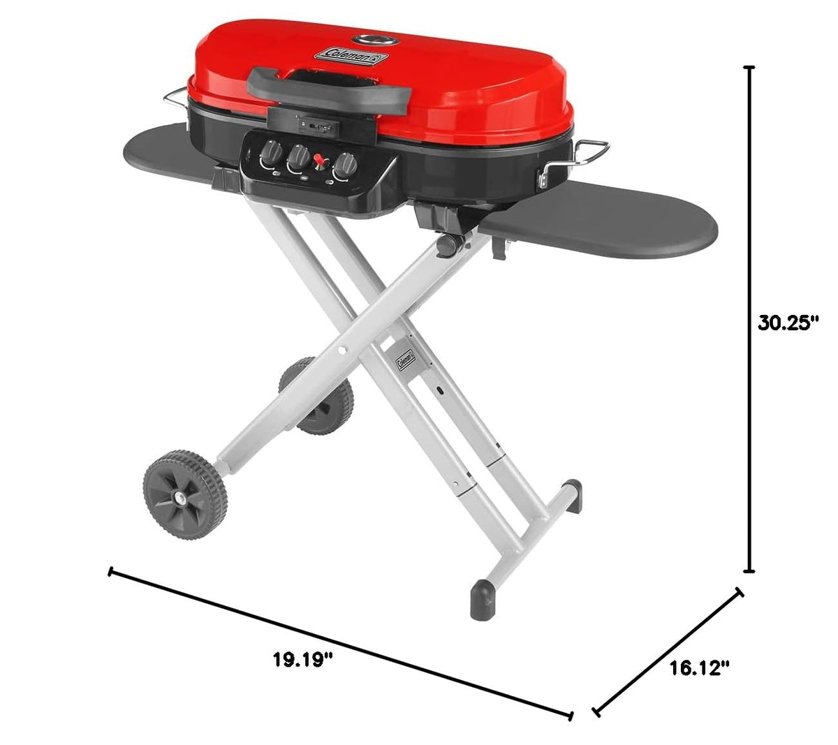 Portable Propane Grill, 3 Burners, Red W369
