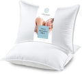 White 2 Pack King Size Down Alternative Bed Pillows Y992