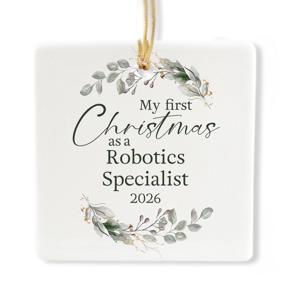 Ceramic 3-inch Square Ornament F623205