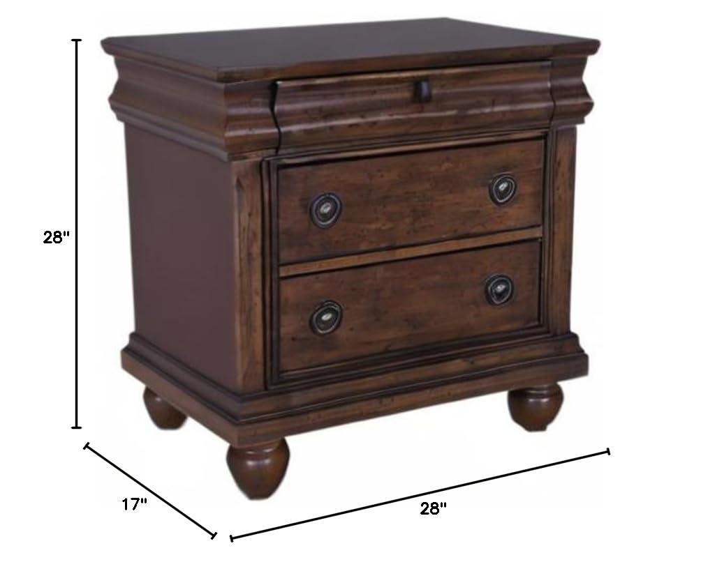 Rustic Cherry Night Stand P7730