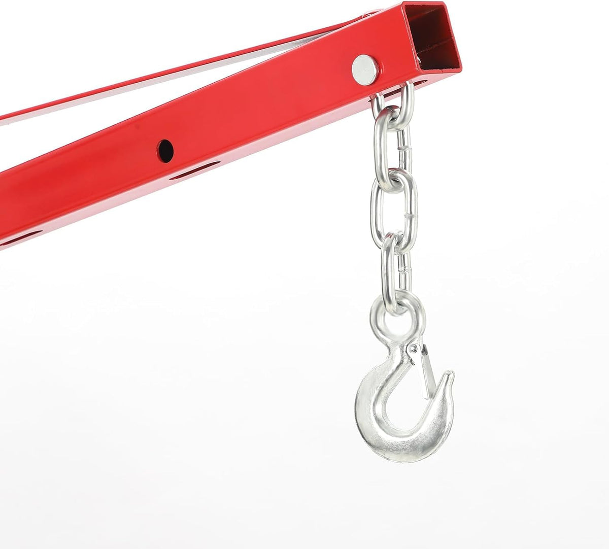 Hydraulic Pickup Truck Crane, 1000 Lbs Capacity, 360° Swivel, Red M485029