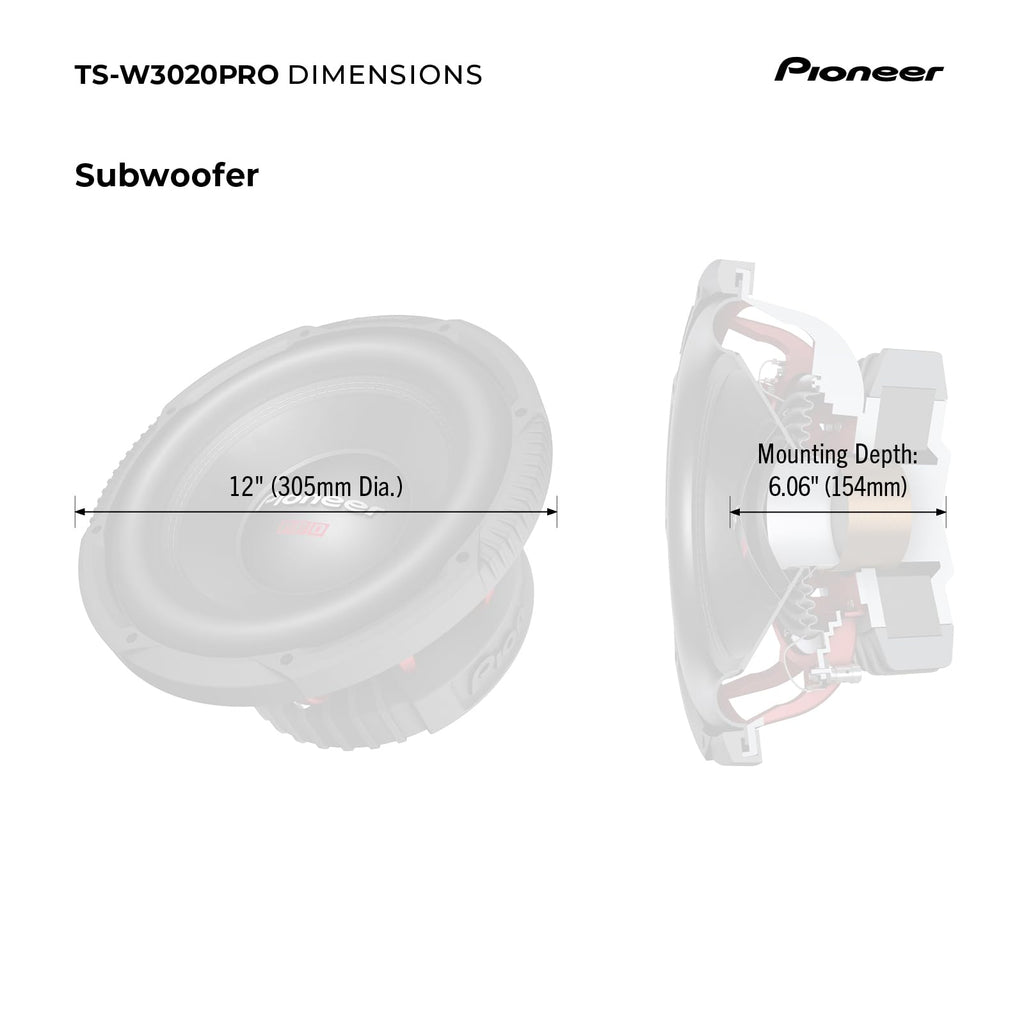12" Subwoofer 2000W Max S64644