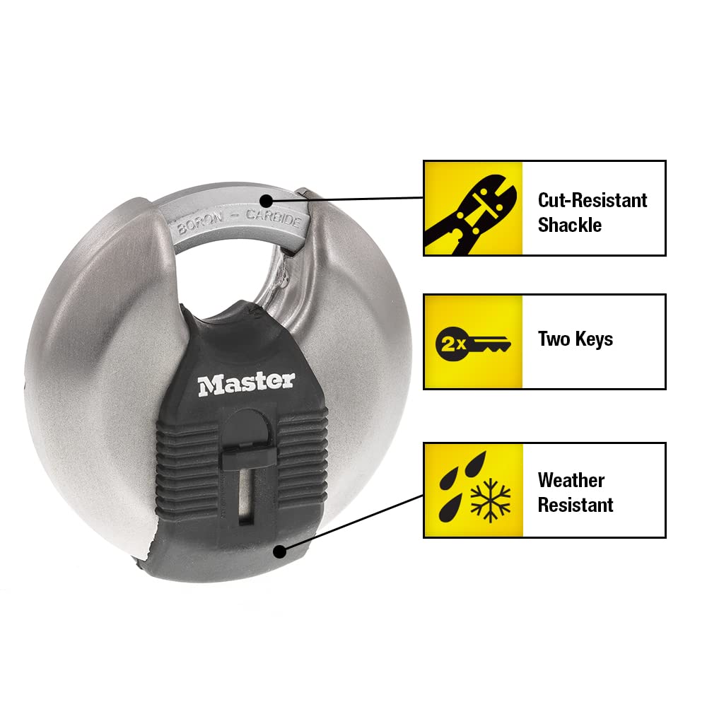 Stainless Steel Disc Padlock R5384