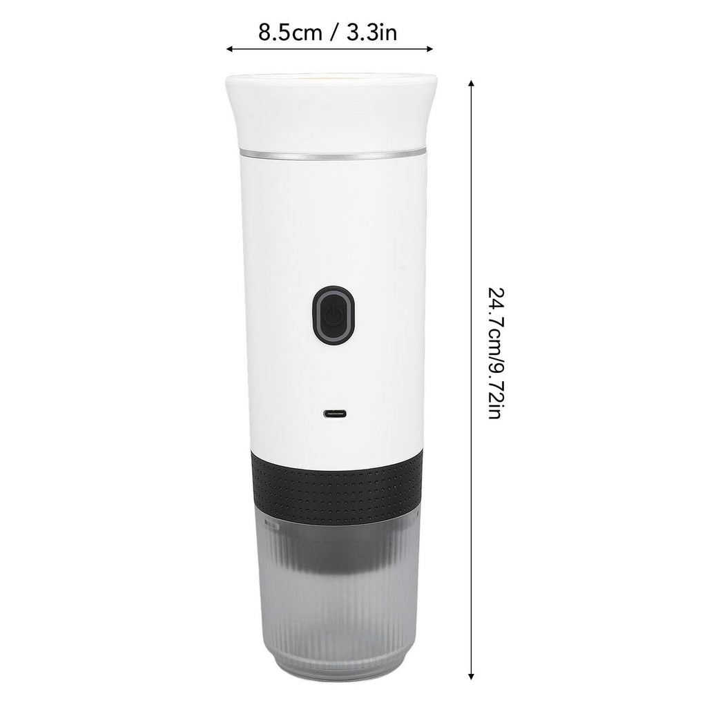 Portable Electric Coffee Maker 15 Bar White L39393