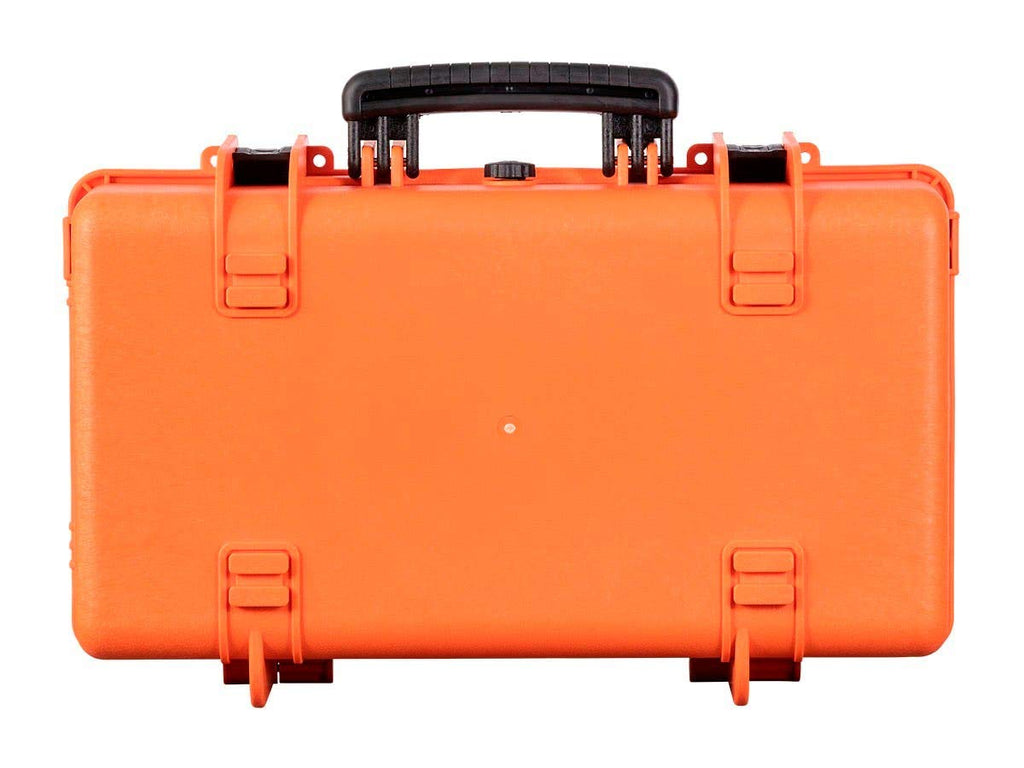 Weatherproof Hard Case with Customizable Foam, 22 x 14 x 8 Inches, Orange C18756