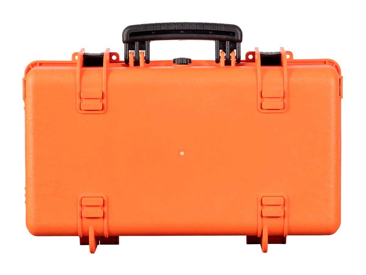 Weatherproof Hard Case with Customizable Foam, 22 x 14 x 8 Inches, Orange C18756