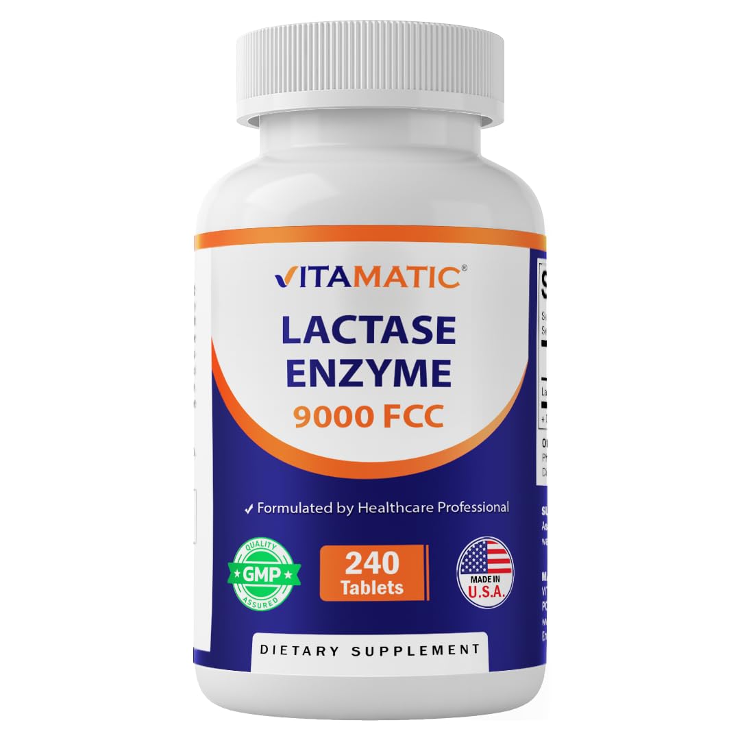 Lactase Enzyme 9000 FCC 240 Tablets T73384