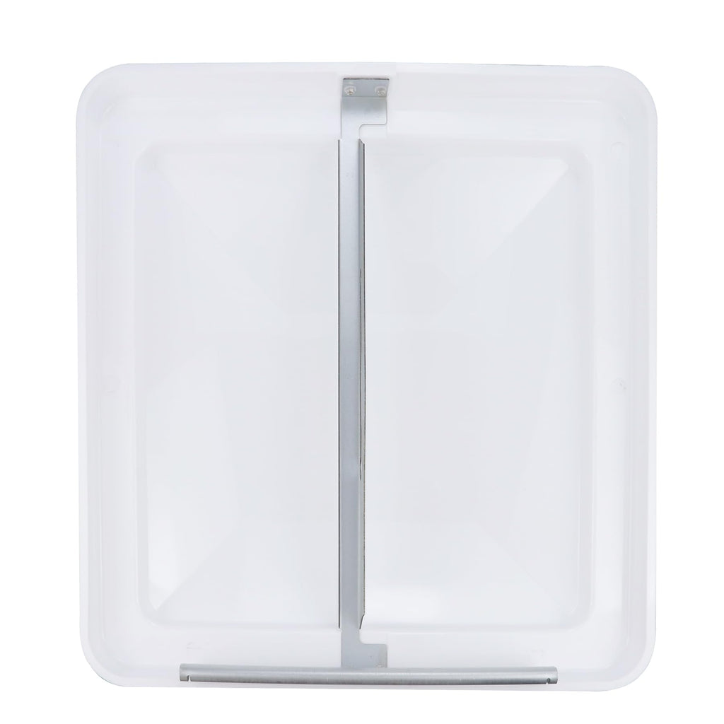 14" White Plastic Square RV Roof Vent Cover V4416