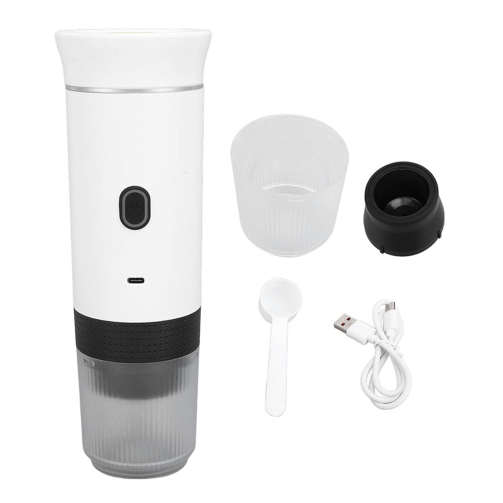 Portable Electric Coffee Maker 15 Bar White L39393