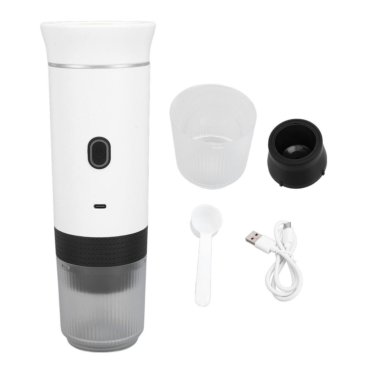 Portable Electric Coffee Maker 15 Bar White L39393