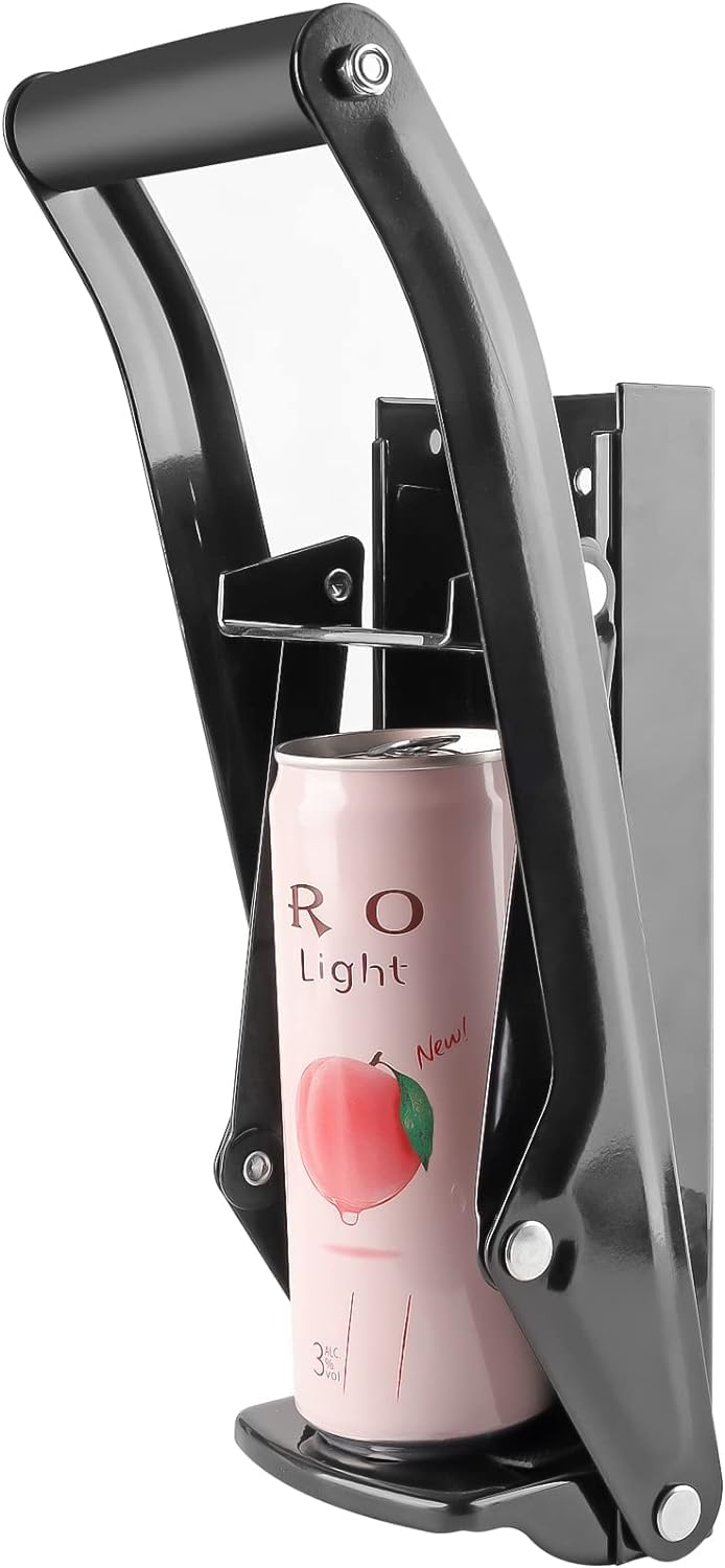 16 oz Heavy Duty Wall Mounted Aluminum Can Crusher with Bottle Opener U23917