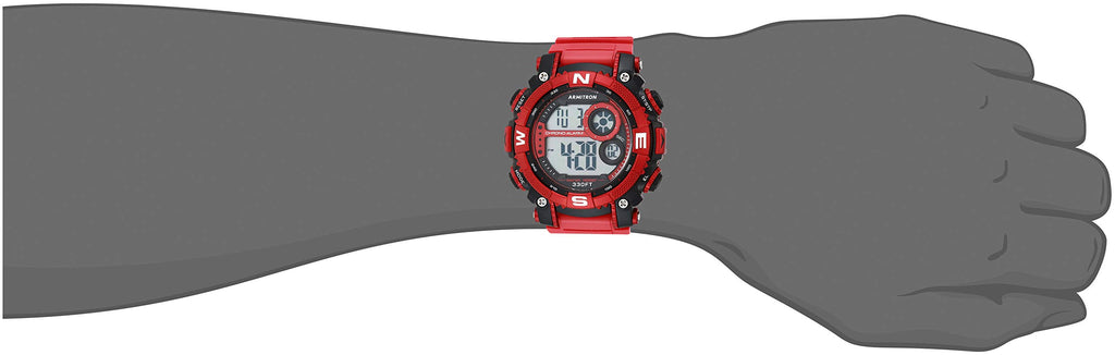 Digital Chronograph Resin Strap Watch Y43551