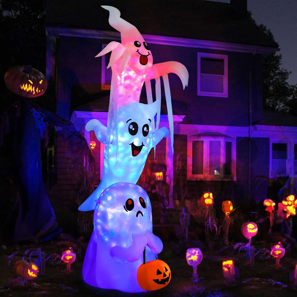 9.8 FT Halloween Inflatable Ghost Outdoor Decoration with Built-in LEDs U200281