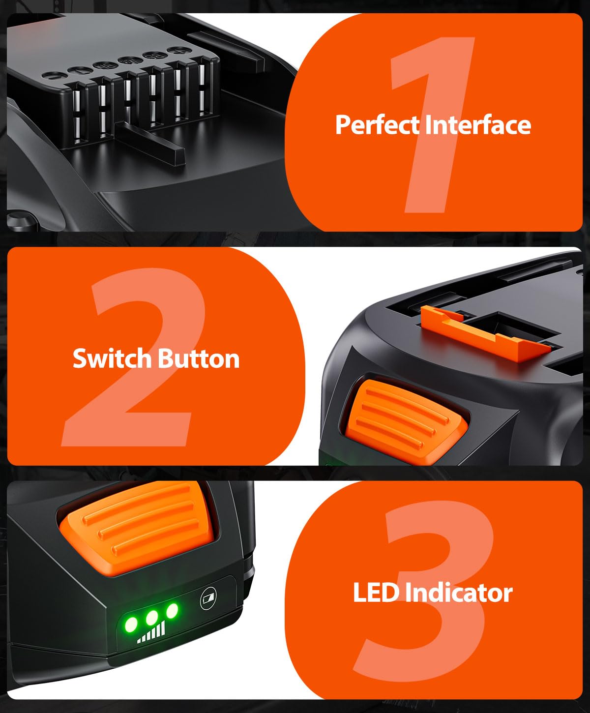 20V 4.0Ah Battery Replacement K709