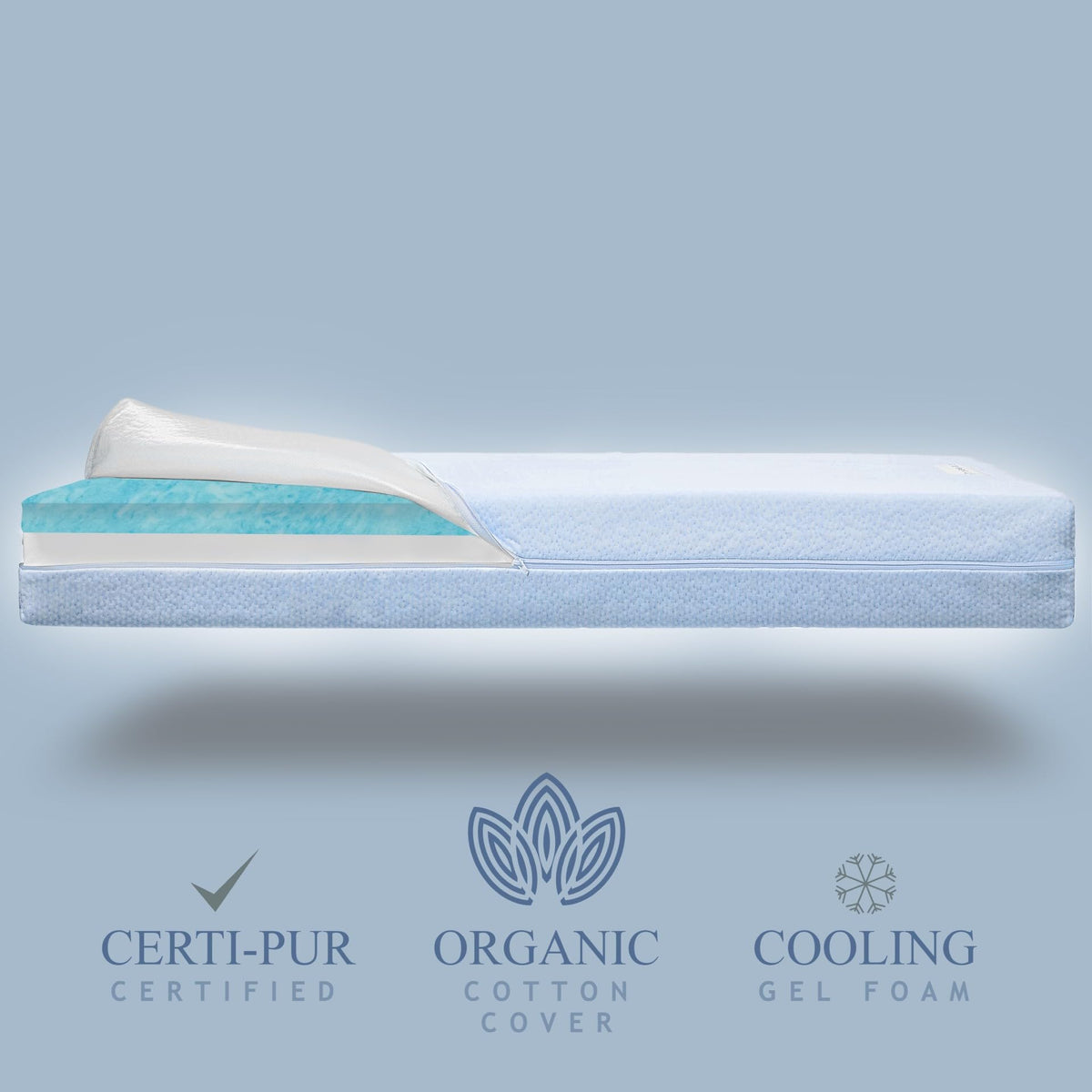 Organic Cotton Dual-Sided Crib Mattress B641
