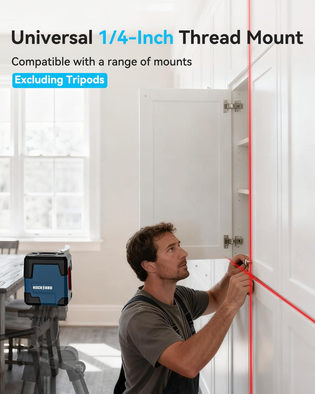 Cross Line Laser Level with Self-Leveling, Vertical and Horizontal Line, 360 Degree, Carrying Pouch, Battery Included C19135