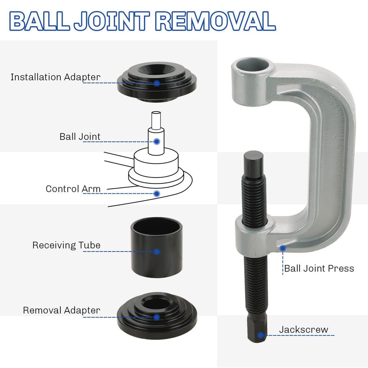 Heavy Duty Ball Joint Press and U Joint Removal Tool Kit O893893