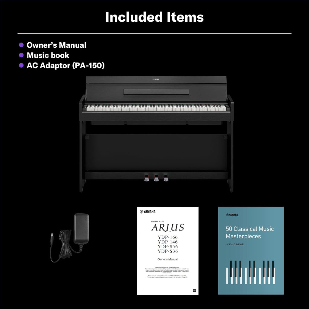 88-Key Weighted Digital Piano with 3-Pedal Unit in White Birch A183716