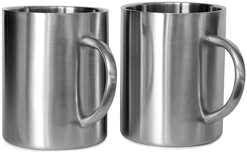 15 oz Double Wall Stainless Steel Insulated Mug Set of 2 U163