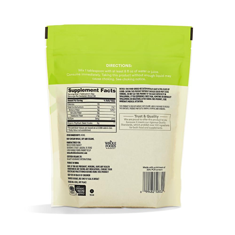 Organic Psyllium Husk 12 Ounce P45238