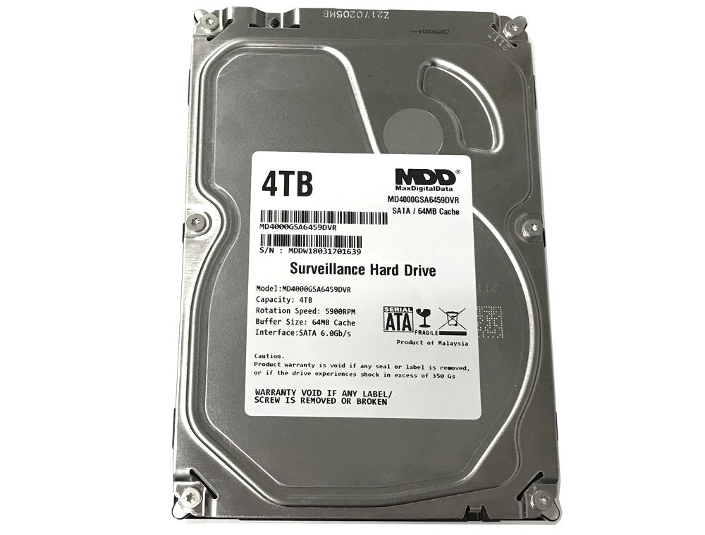 4TB 5900PM SATA 6.0Gb/s 3.5-inch Internal Surveillance Hard Drive H4972
