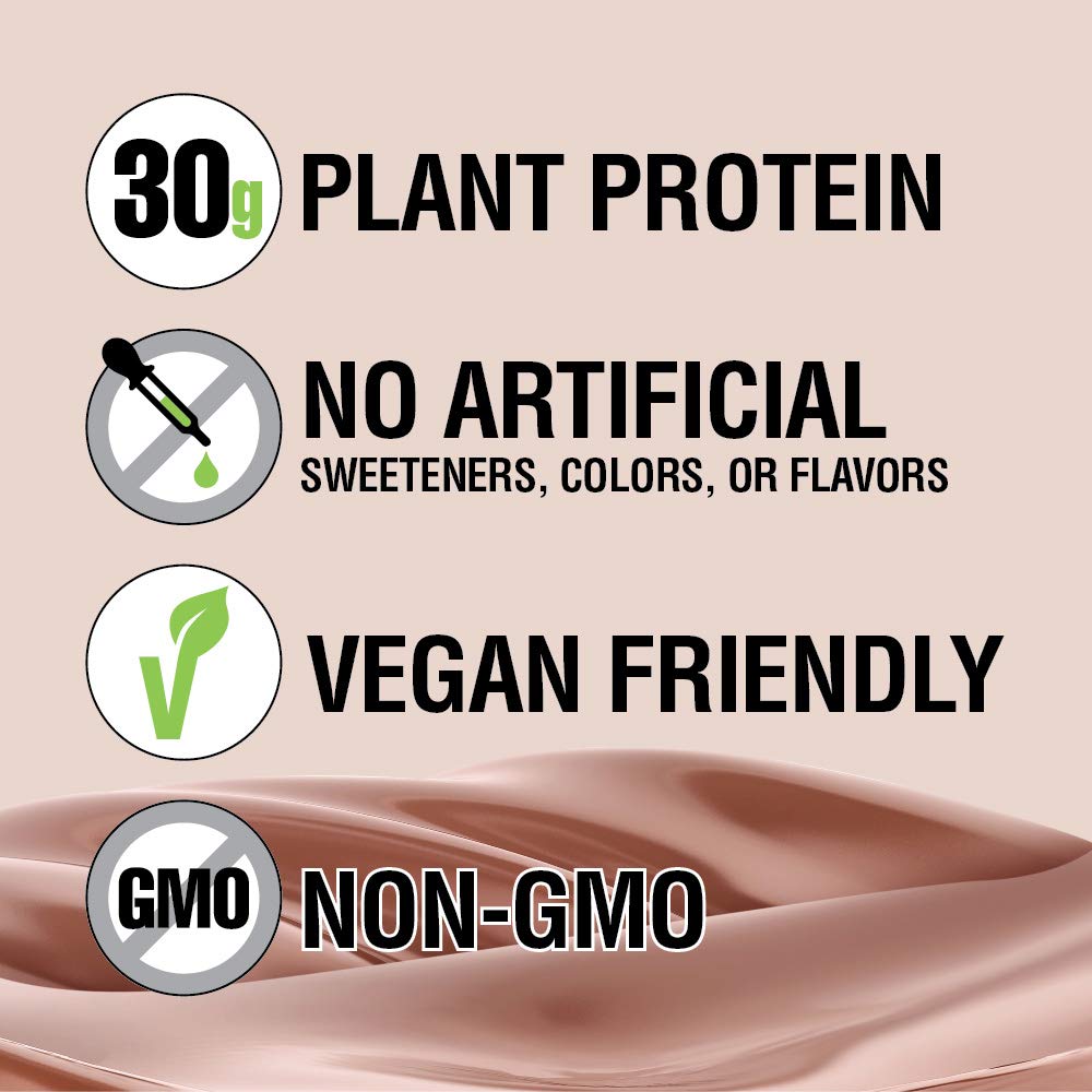 Plant-Based Vegan Chocolate Protein Shake, 30g Protein, Pack of 12 F303