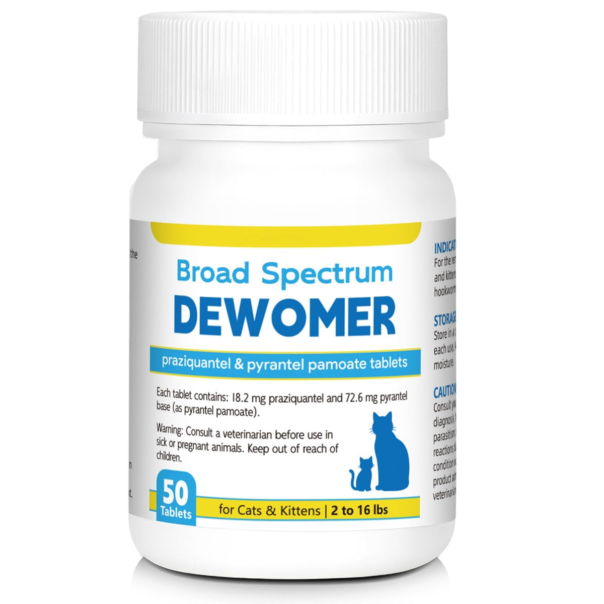 Cat and Kitten Dewormer 50 Tablets P8087