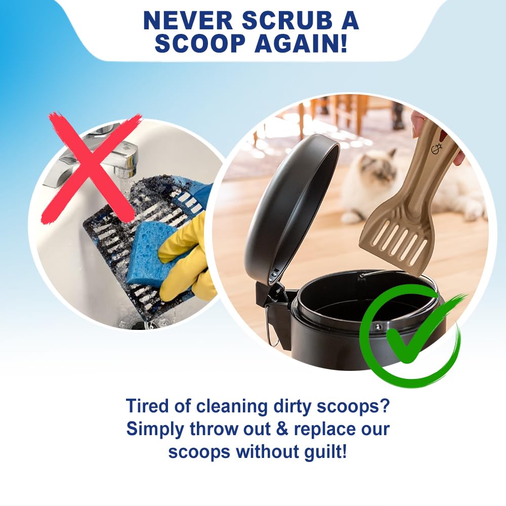 Disposable Cat & Rabbit Litter Scoops 6-Pack H22325