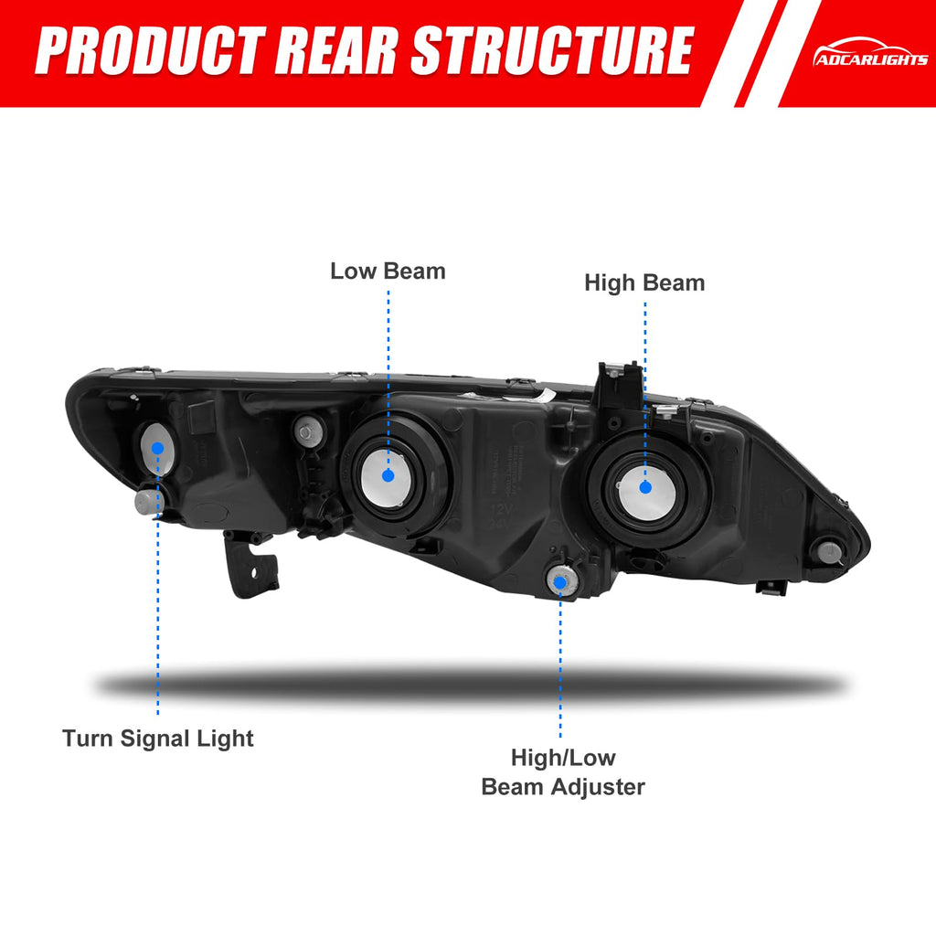 2006-2011 Honda Civic Halogen Headlight S57364