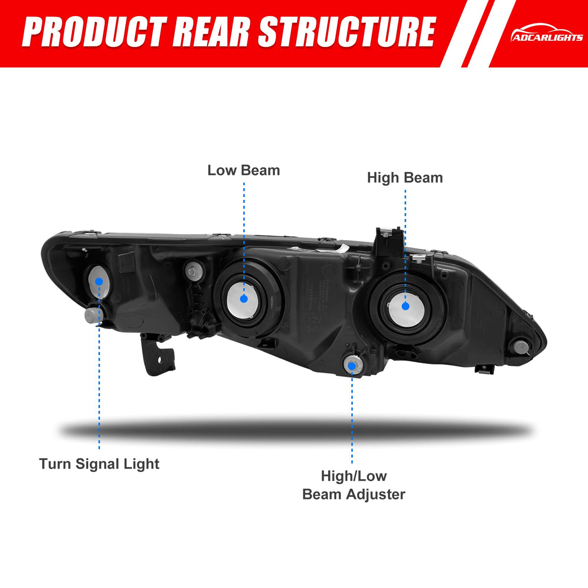 2006-2011 Honda Civic Halogen Headlight S57364