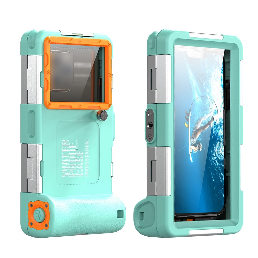 Light Blue and Orange Diving Phone Protective Case H398873