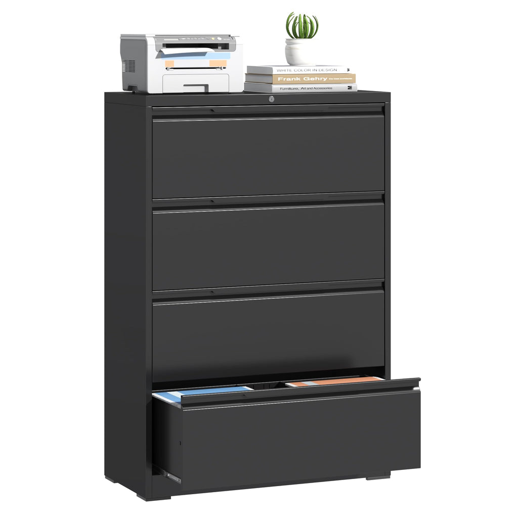 4 Drawer Metal File Cabinet with Lock A15313