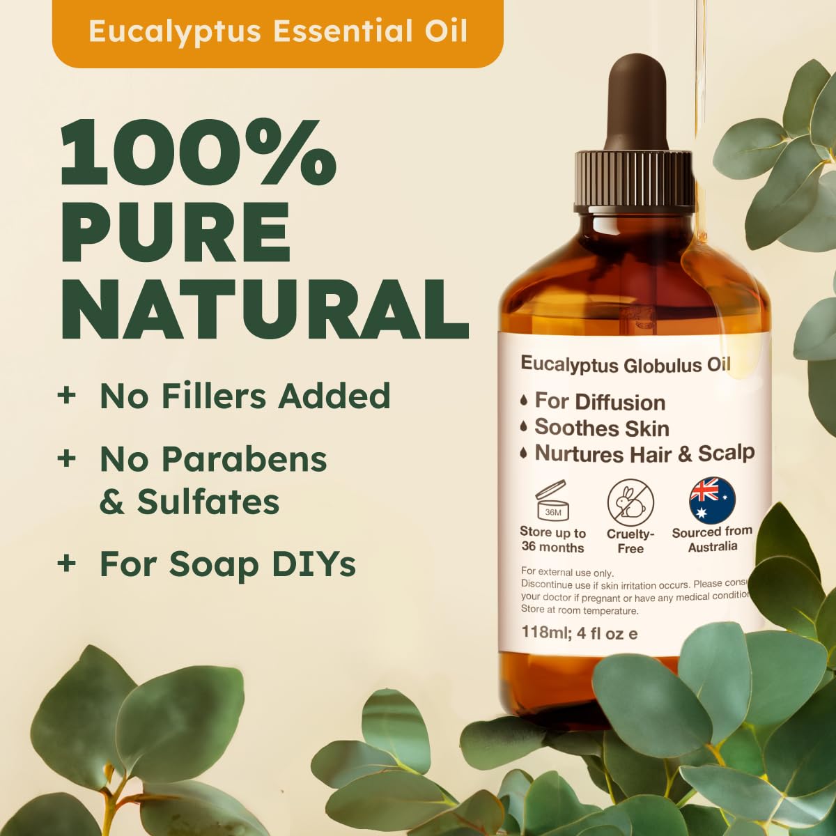 Lavender & Eucalyptus Essential Oil Set 2x4 fl oz Y210