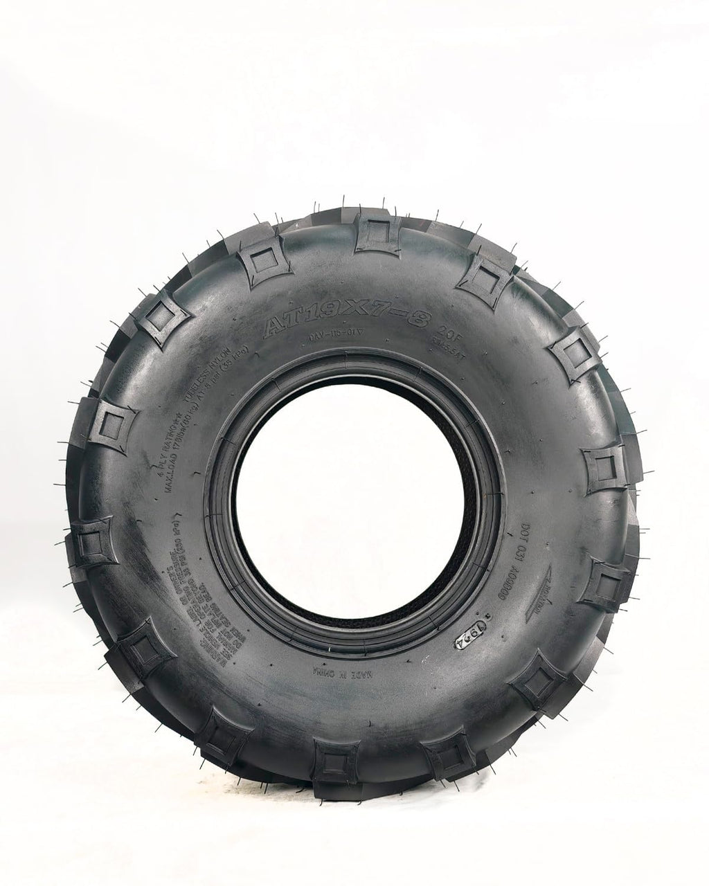 2 Pack 19x7-8 ATV Tires 4PR Tubeless All Terrain A338801