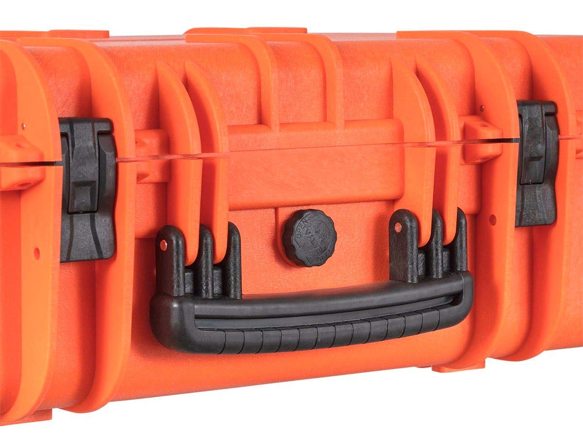Weatherproof Hard Case with Customizable Foam, 22 x 14 x 8 Inches, Orange C18756