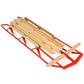 Wood Sled with Metal Runners and Steering Bar E23835