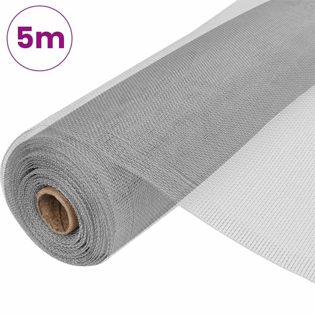 Aluminum Mesh Screen 39.4x196.9 Inches Silver V4444