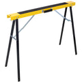 Heavy Duty Folding Saw Horses 2 Pack 660lb Capacity Adjustable Metal 25-35.5 Inch T76831