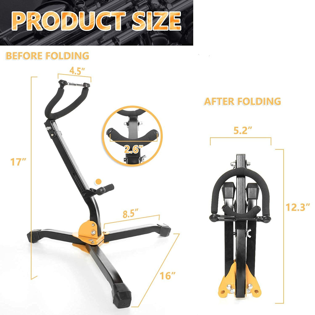 Folding Adjustable Metal Saxophone Stand O717