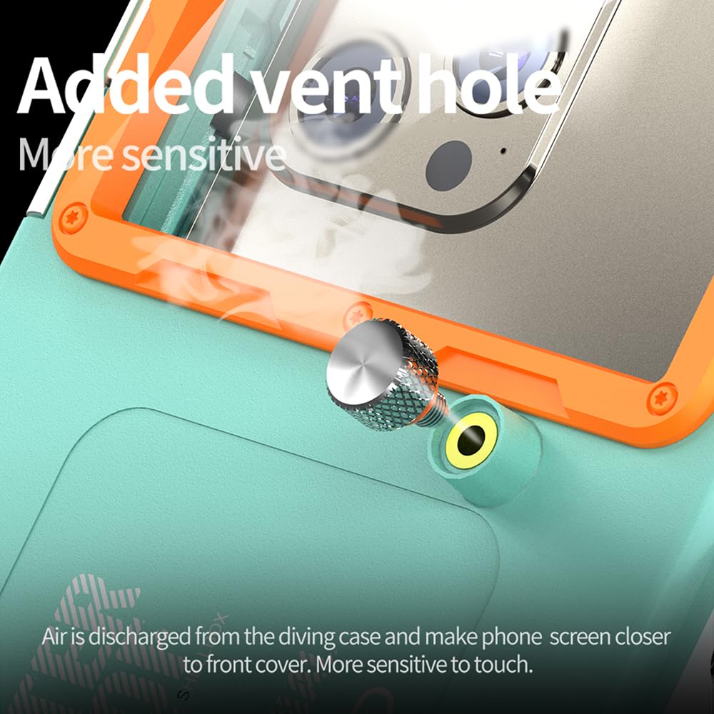 Light Blue and Orange Diving Phone Protective Case H398873