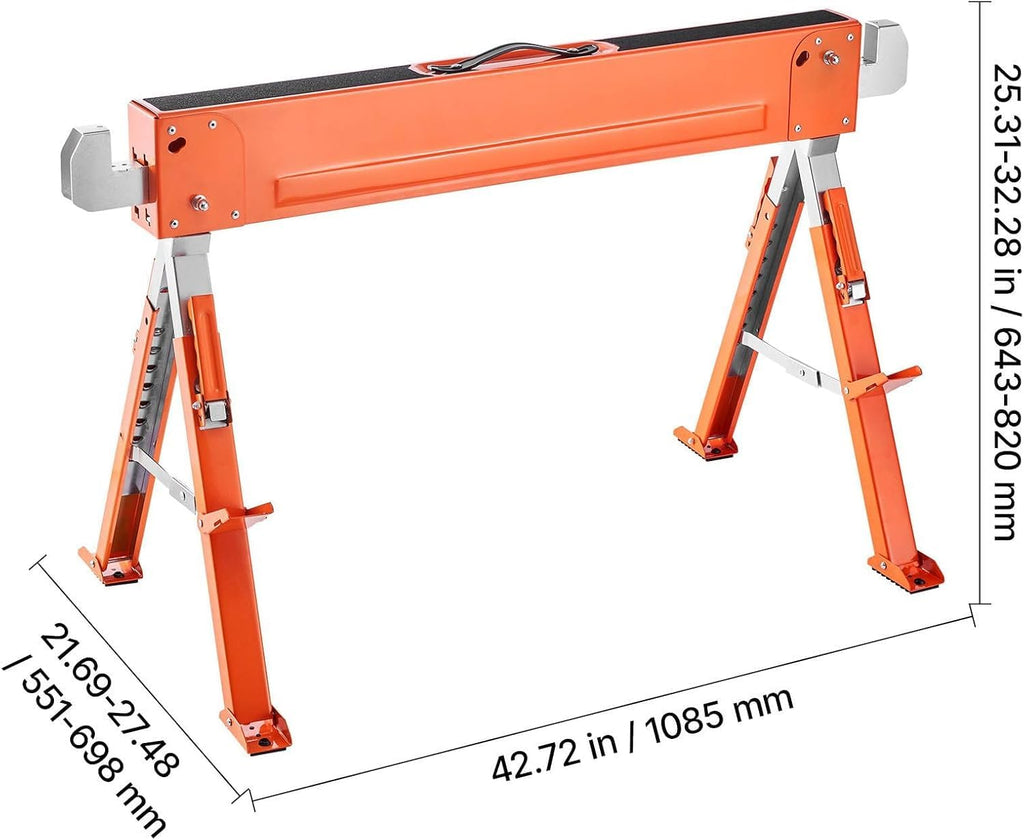 2-Pack Adjustable Folding Saw Horses C762954